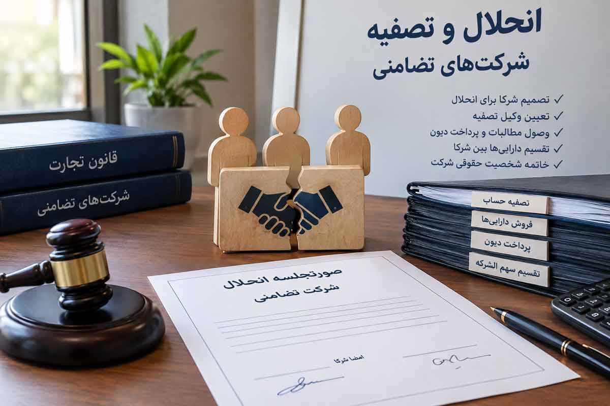انحلال شرکت تضامنی و دلایل قانونی آن